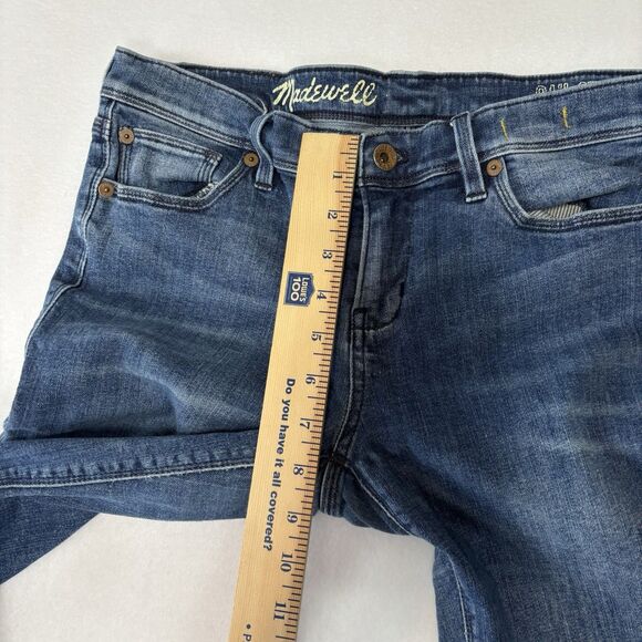 Madewell Rail Straight Jeans Blue Stretch Denim - Picture 7 of 13